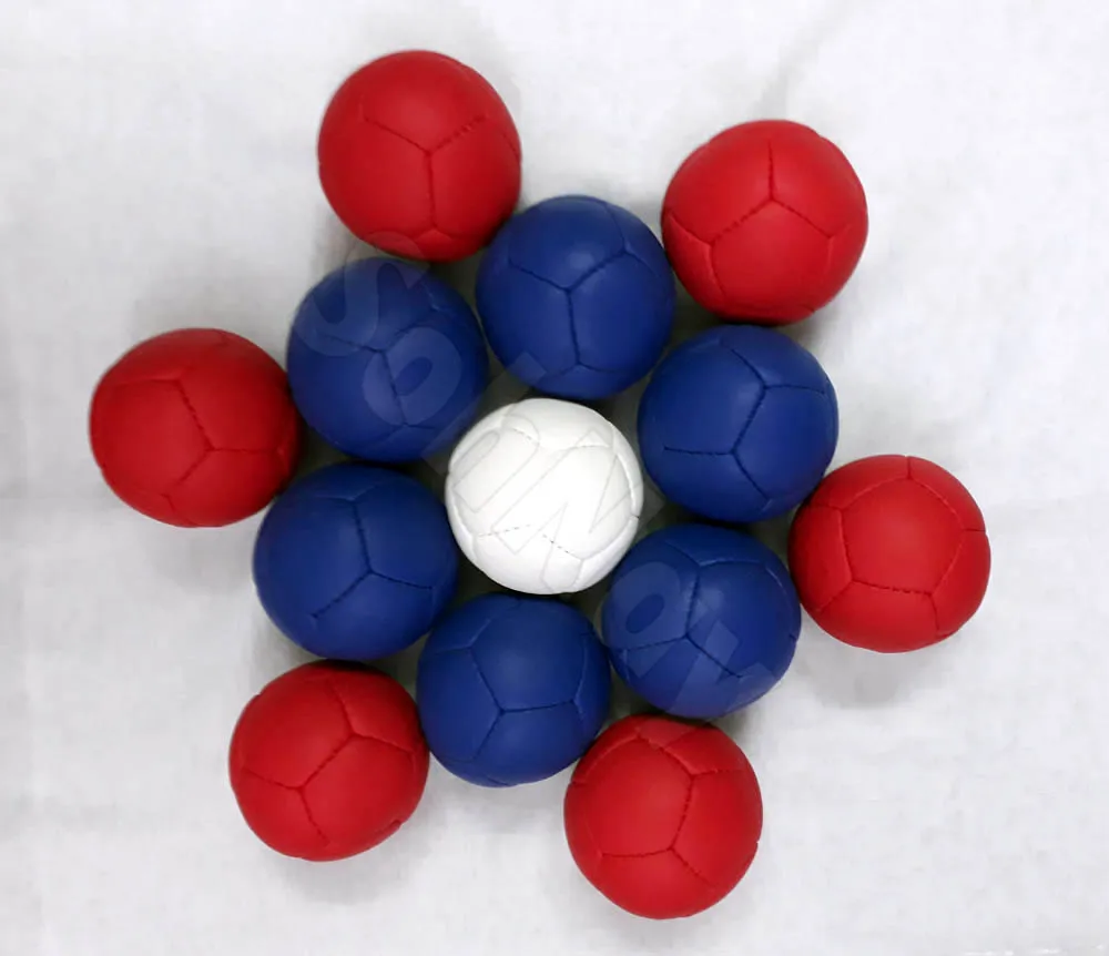 Best selling durable leather boccia ball set bocce Bocce Balls Set Super Soft Medium Hard Touch Balls