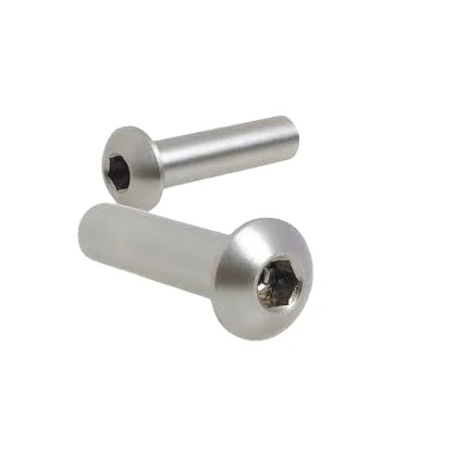 Hex Drive ISO 7380 Stainless Steel White Bolt Allen round Button High Quality Bolts