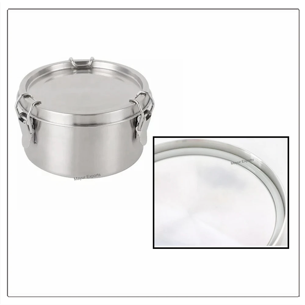 Stainless Steel Round Lunch box Leakproof Tiffin Lunch Box