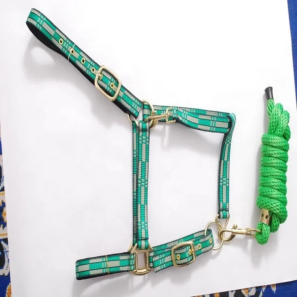 Lead Rope for Horse Various Stylish Designs Lead Ropes cob size Donkey Goat with Panic Hook Manufacturers India Kanpur Equipment