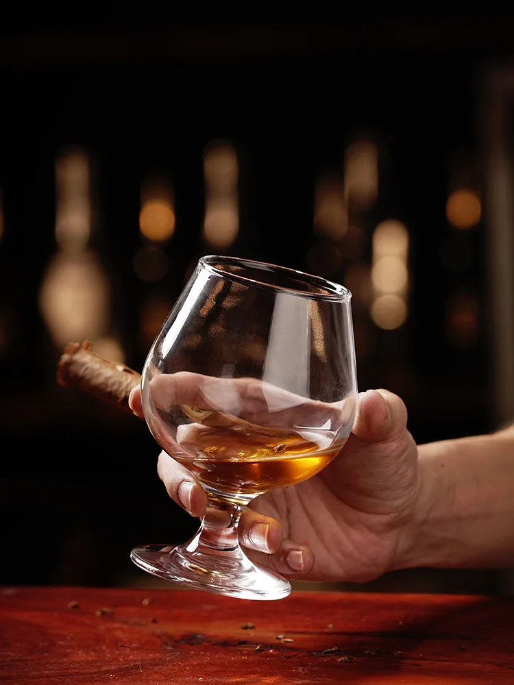 Large Stock 250ml 8.45oz Goblet Vintage Posh Crystal Wine Glass for Drinking Cognac