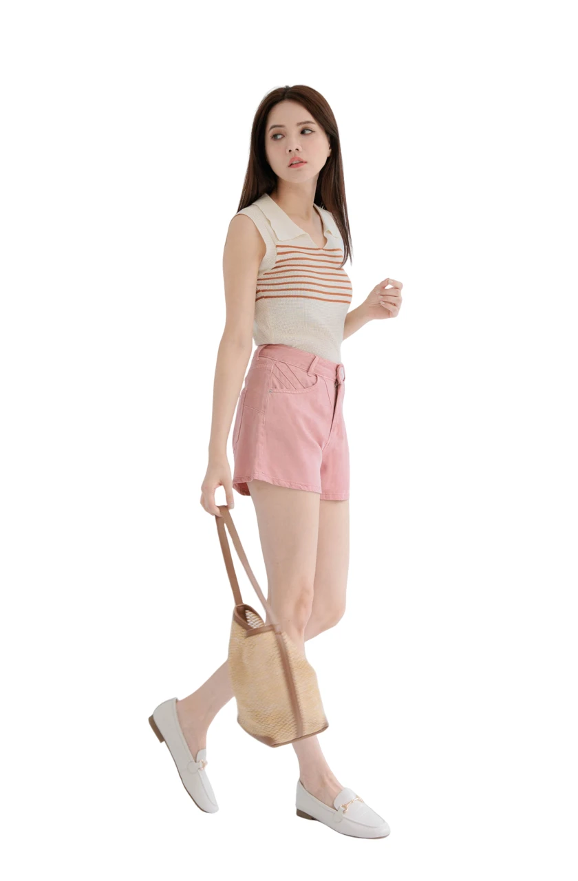 Wholesale Price Tencel Jean Shorts  Mid Waist Denim Jean Pants For Women