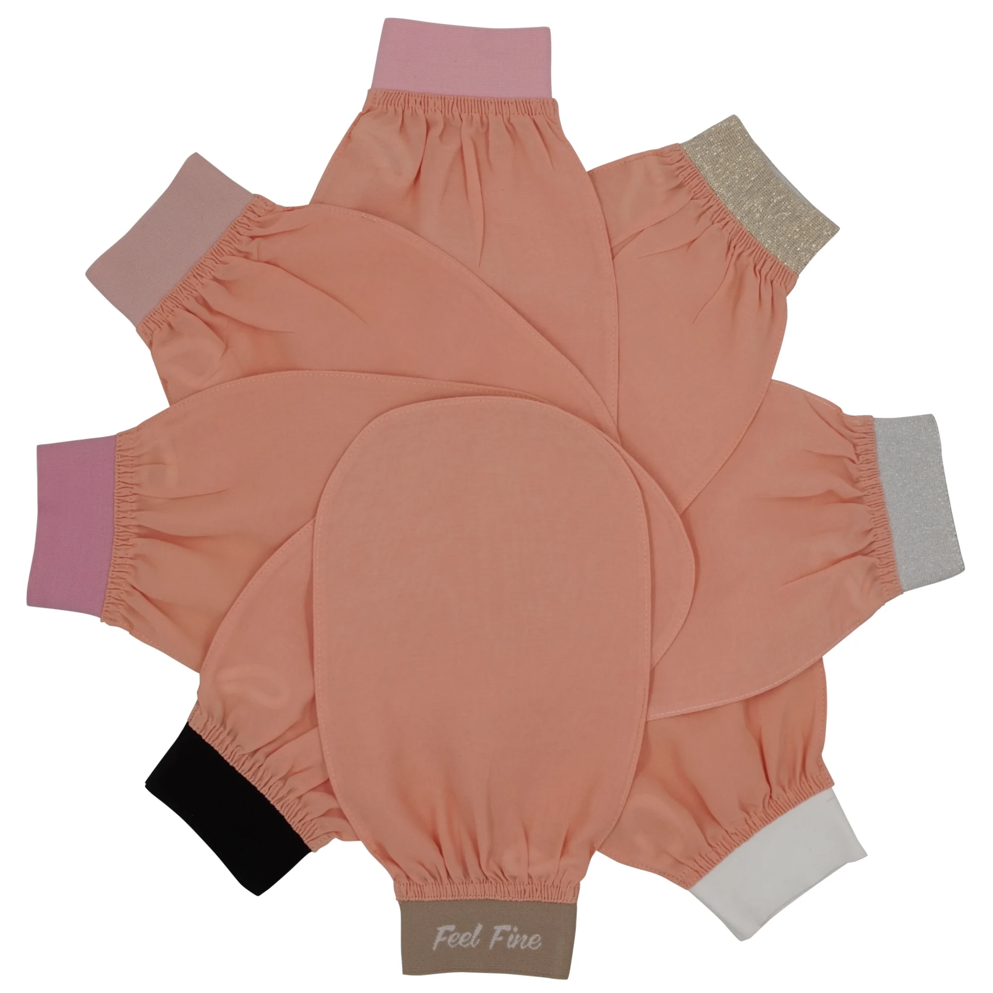 Bulk Supplier Turkish Silk Exfoliating Gloves Mitt Body Bath Scrub Exfoliator Bath Mittens Fake Tan Remover Bath Natural Glove