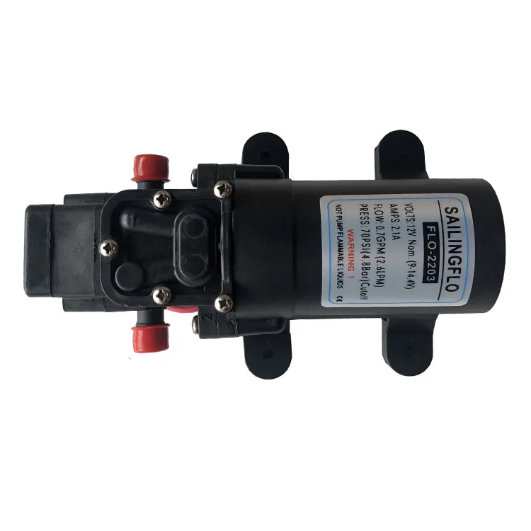 Marine RV 12V self priming double diaphragm intelligent water engine mini pump