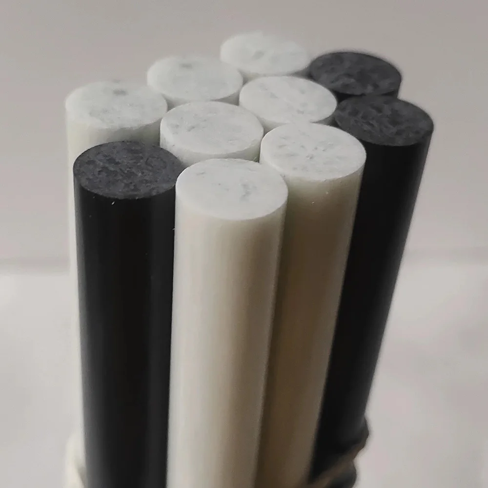 OEM High Strength Solid Pultruded Round Fiberglass Reinforced Fiberglass  Tube