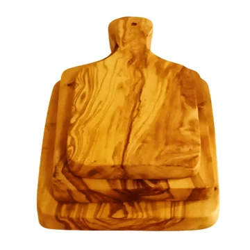 Parsley Board. Set of 3 Boards with Handle Made from 100% Olive Wood Tree. Kitchen Cutting Board.