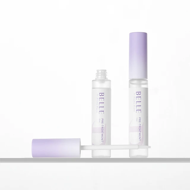 Belle Pre-treatment Scentless 10ml Fine Brush Strengthen glue Super Bonder cure harden faster after eyelash extensions