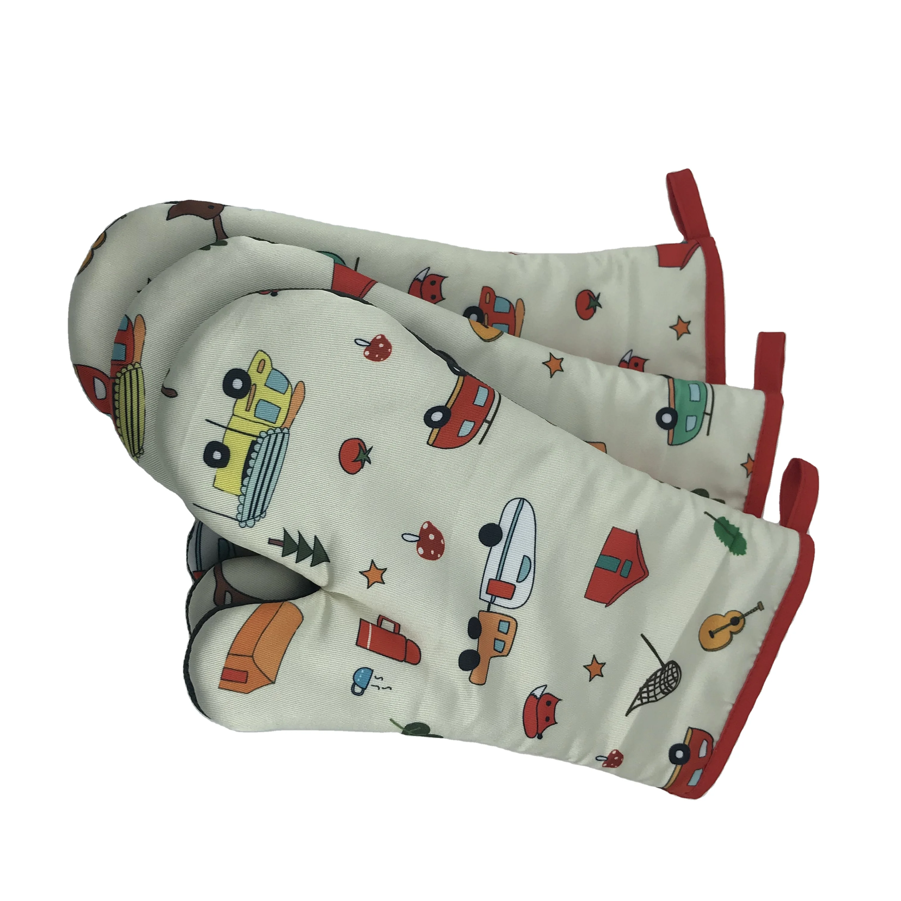 Хлопковые варежки для духовки с индивидуальным принтом