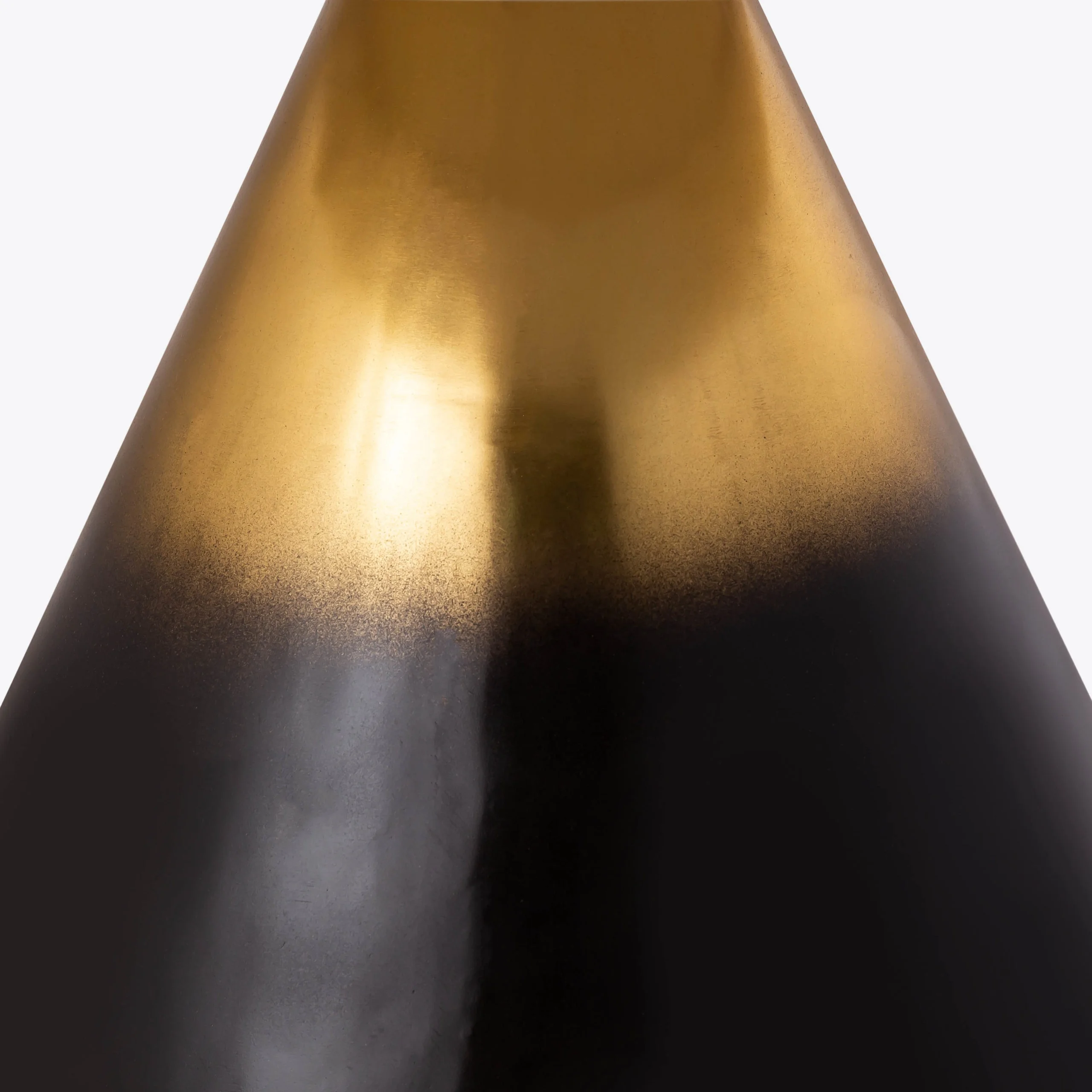 Ombre White Enamel Dual Tone Coffee Table Gold & Black for Living Room Hotel And Restaurants at Best Price