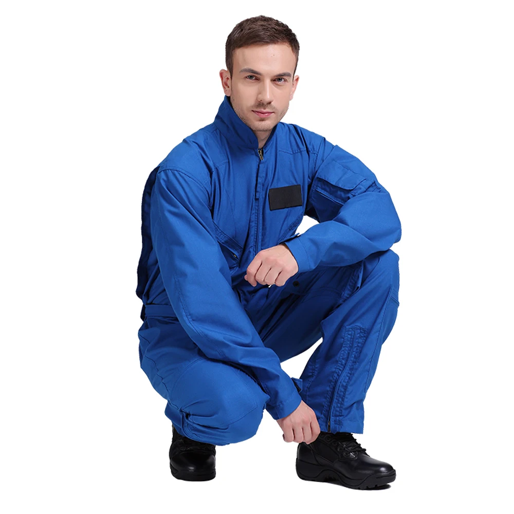 High Quality  Flight Suit Designs Flight Customized Navy Blue Flight Suit For Mens Best price flying suits Custom Logo