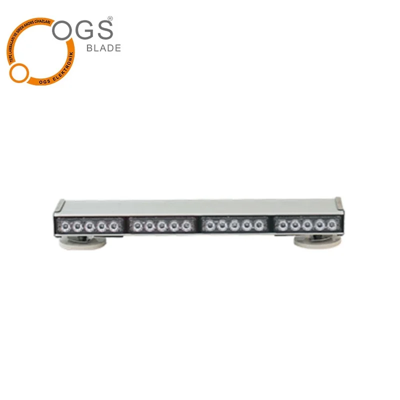 Emergency Security Vehicle Ambulance Defence Flashing Lightbar Warning Light Rechargeable 3 W Leds Strobe Light Bar Grill Light