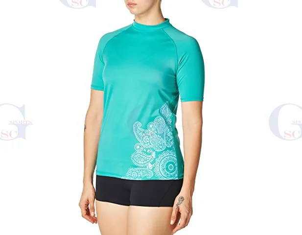 Top on sale high quality short sleeve rash guards for women custom made martial arts NO GI rash guards for men and women shirts