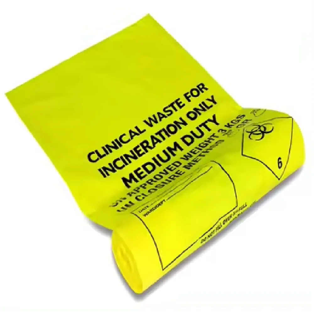 Viet Nam Wholesale Custom Size Polyethylene Yellow Hazmat Hazardous Material Disposal Bags