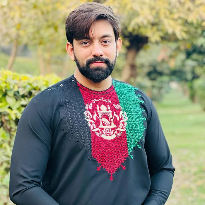 Wholesale Stitched Kurta men shalwar kameez pakistani in Navy Blue Color in wash & wear over Heavy Embroidery at Neckline