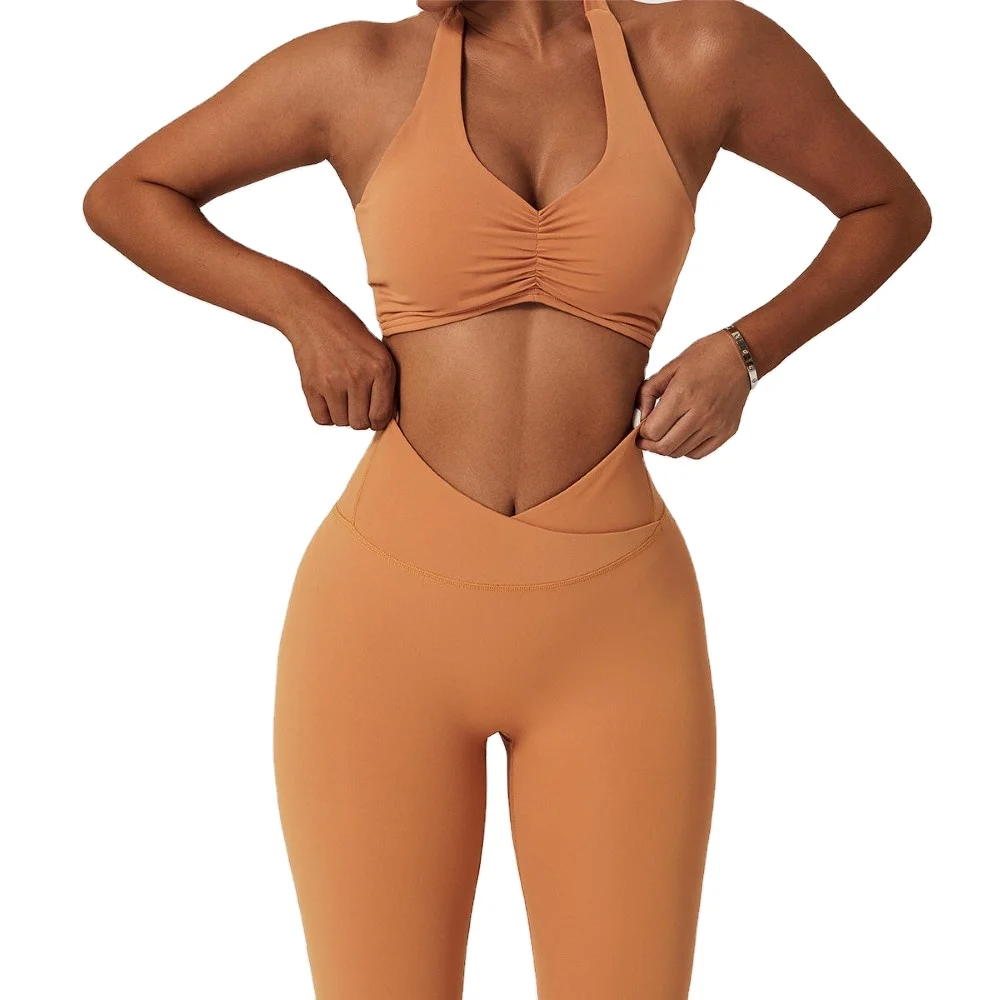 twist sports bra proof padded set backless women superior quality custom gym girls fashion new model max support