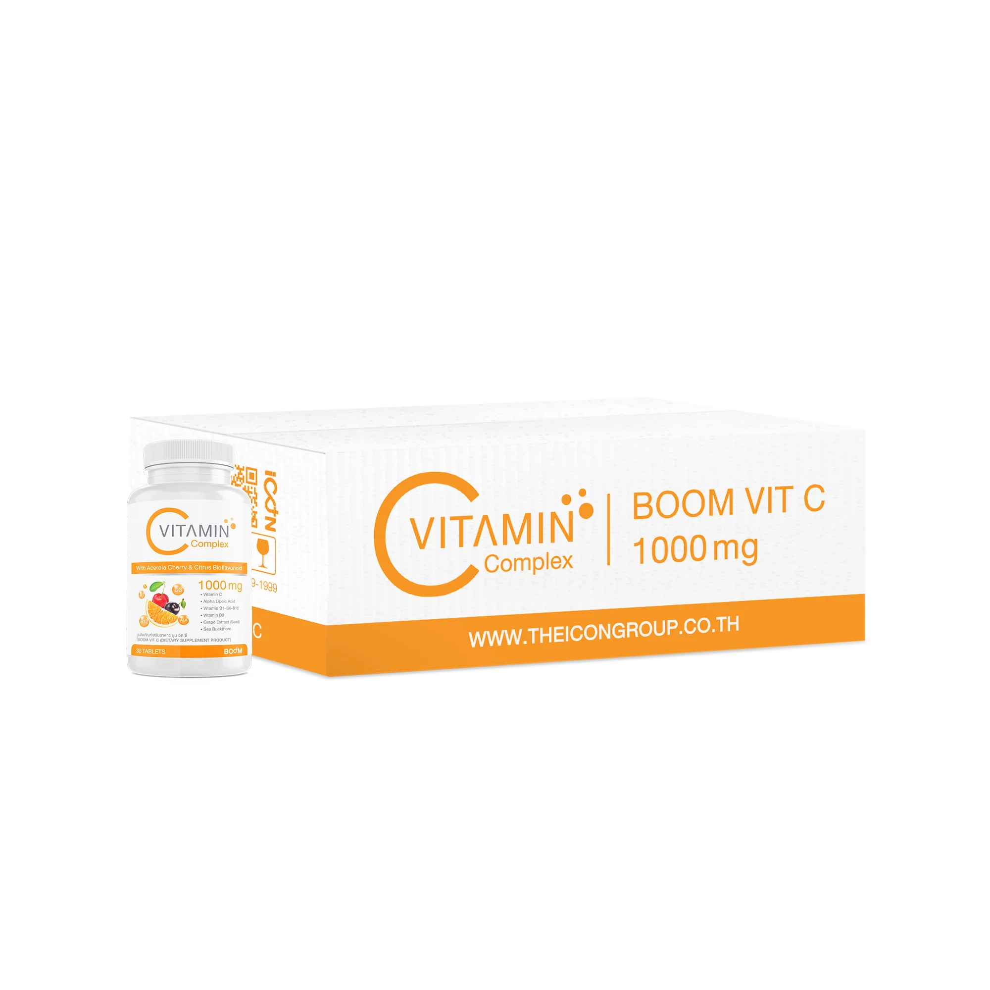 Vitamin C Ascorbic acid tablets Natural vitamin C plus Fruits extracts plus Vitamin B and D for your health and beauty