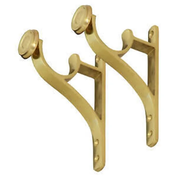Metal Wholesale high quality curtain poles curtain rod bracket accessories Round Bracket Holder