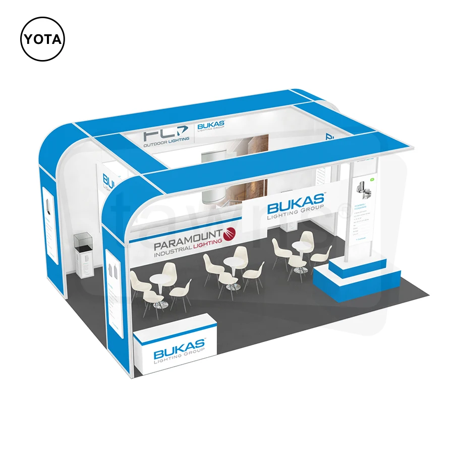Tawns Large Aluminum Display System Exhibition Booth Fair Stand 20-30