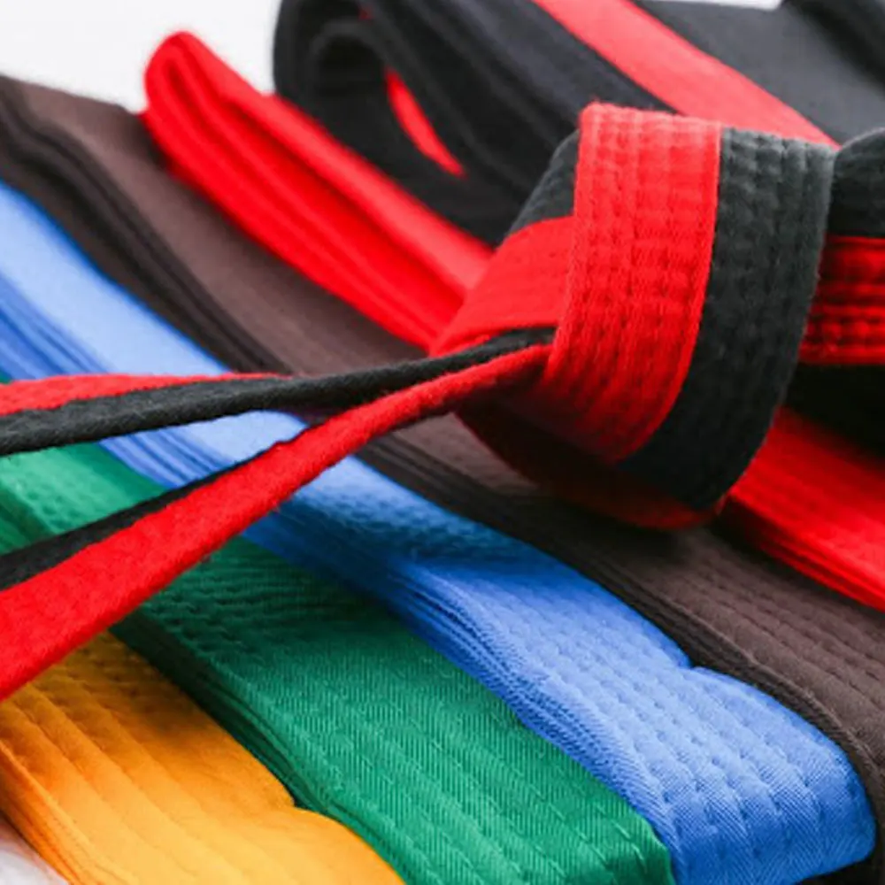 2022 Custom Logo  Martial Arts Taekwondo Karate Judo Brazilian Jiu Jitsu BJJ Belts