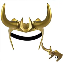 Loki Helmet Horns Sylvie Cosplay Mask Movie Thor Ragnarok Hard PVC Halloween Costume for Adults