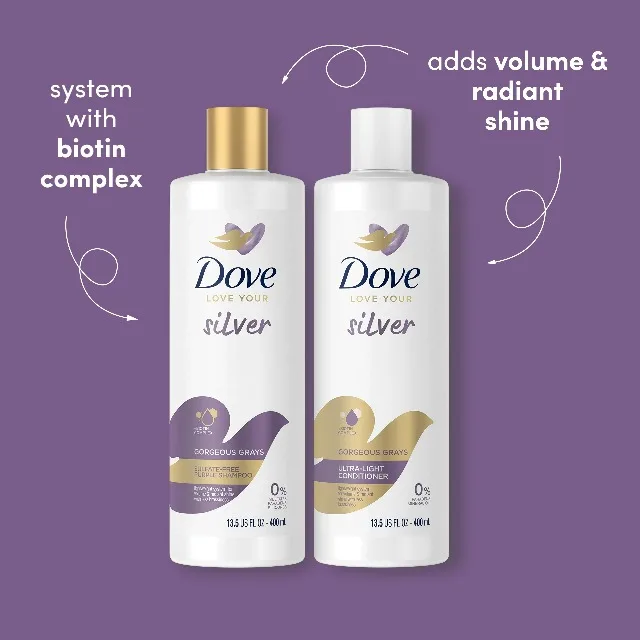Love Your Silver Gorgeous Grays Sulfate-Free Purple Shampoo(13.5oz)