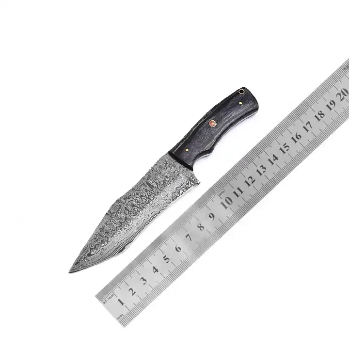 Professional Handmade Hunting Knife Fixed Blade Camping Hunting Knife Pakka Wood Handle Outdoor Knives