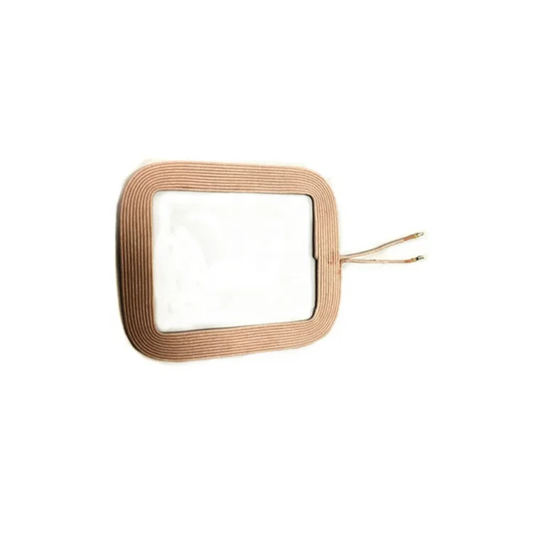 Customized wound copper qi charger 12v rfid air antenna coil air core magnet coil rf