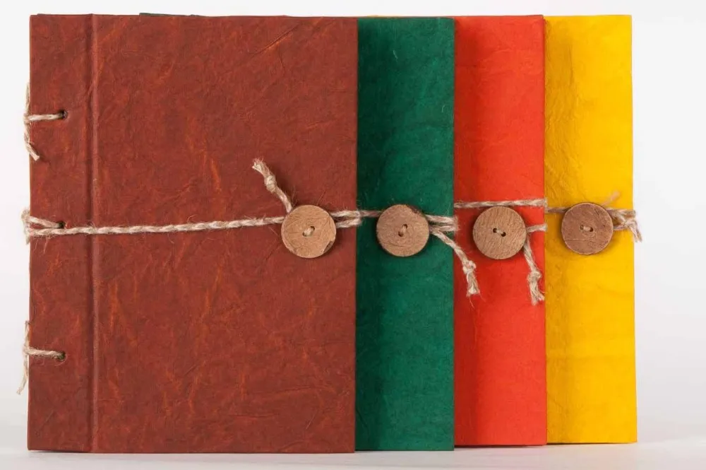 Handmade Paper Journal Eco-Friendly Notebook 100 % handmade Diary sketch book or yoga journals for gifting him or her