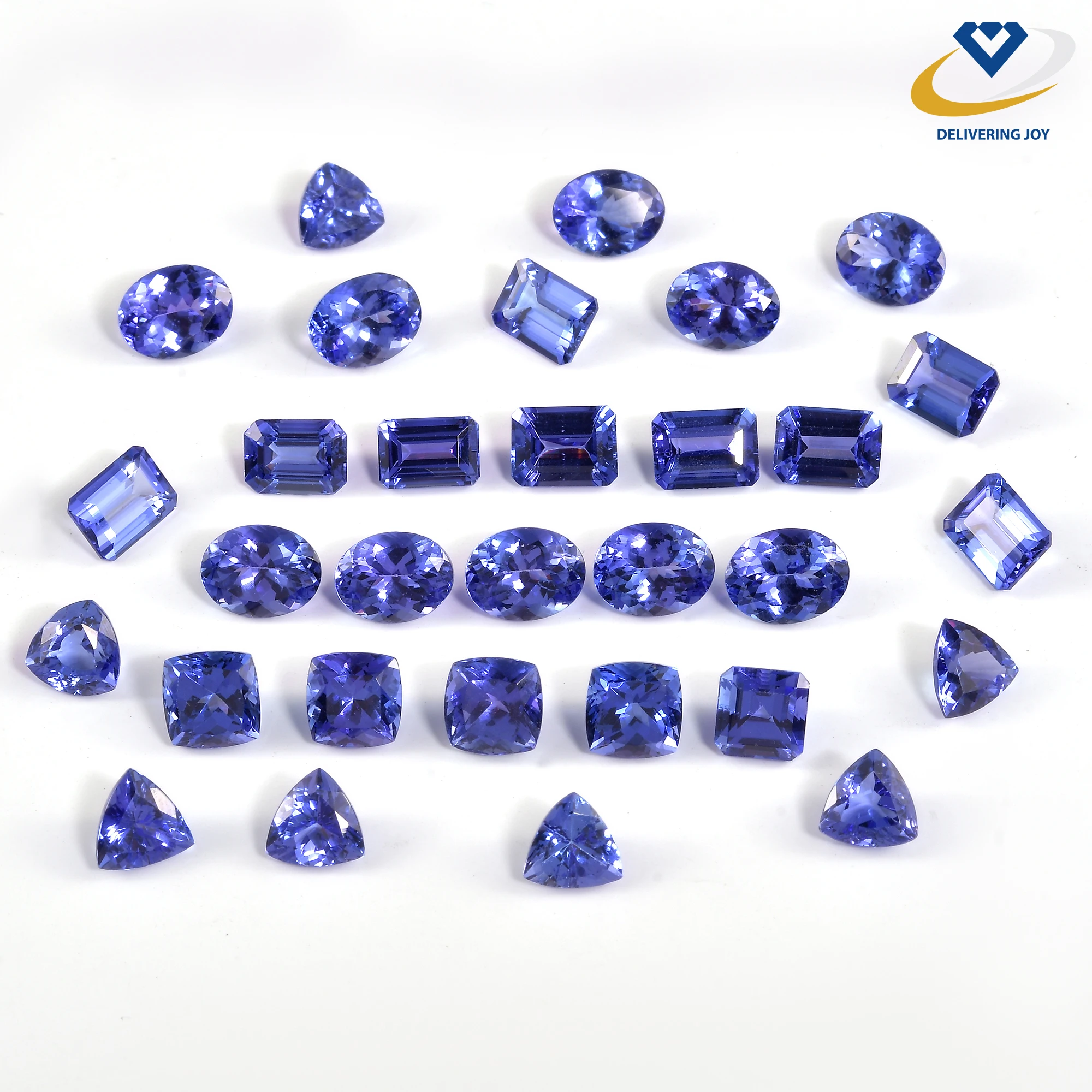 Natural Tanzanite Stone All Shape Size Available High Quality Tanzanite Calibration Custom Cut Loose Gemstones Wholesale Supply