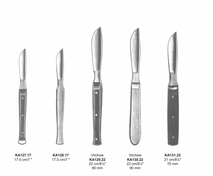 Professional Medical Autopsy Blade Set Technical Stainless Steel Manufactured with Best Quality Premium Product