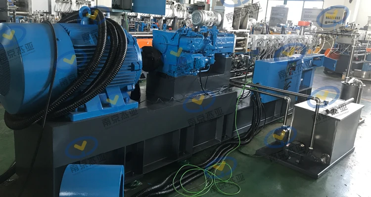 PP/PE+20%-80% Calcium Carbonate Filler Masterbatch Making Machine twin screw extruder