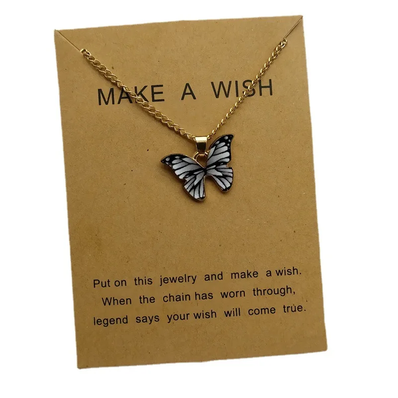 Fashionable  Butterfly Necklace Stainless Steel Necklace for Women Jewelry And Accessories