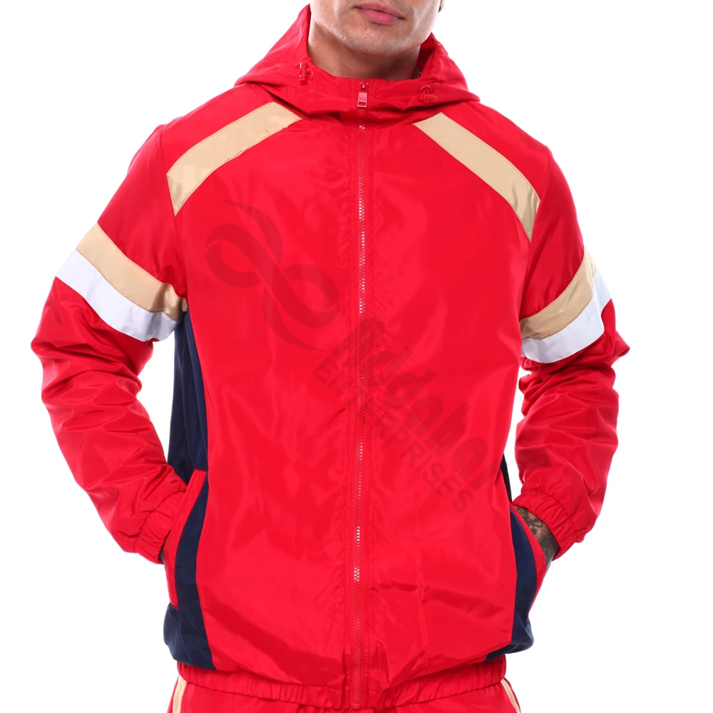 Hot Selling 2024 Windbreaker Long Set Unisex Nylon Jacket and Trouser Plus Size Windbreaker Tracksuit