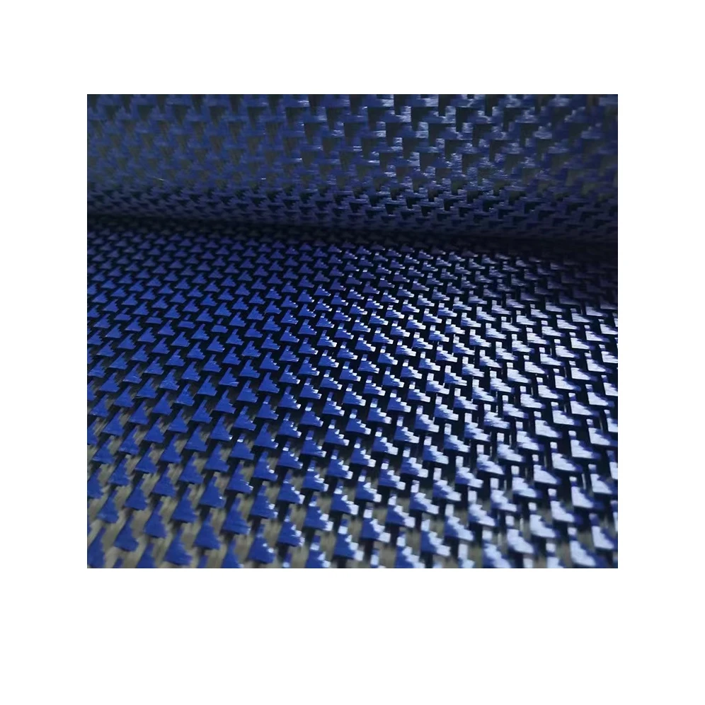 Carbon and Aramid Hybrid Fabric Color carbon fiber fabric for sports equipment