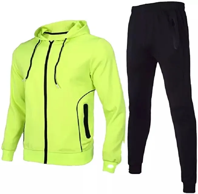 Premium Quality Custom Sport Wear Mid Spliced O Neck Jogging Printing Casual Men Track Suits Tracksuits Pink Black