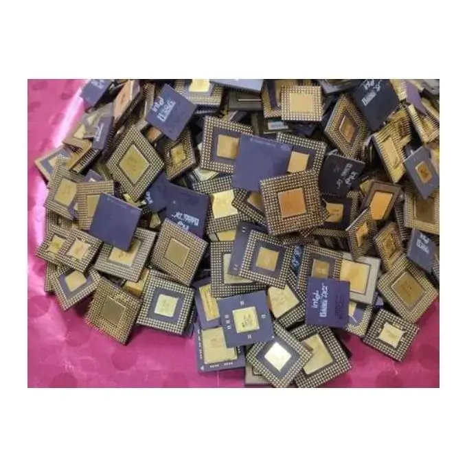 Best Selling Intel Pentium Pro Ceramic CPU Scrap with Gold Pins Wholesale Price Motherboard Scrap Processors