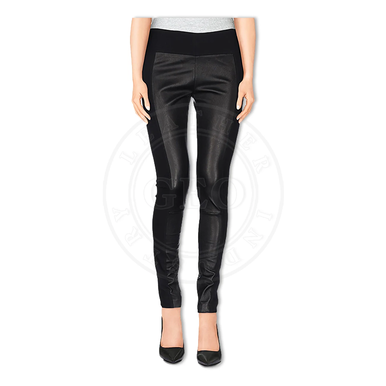 Fashion Season Women Fashion Leather Pants