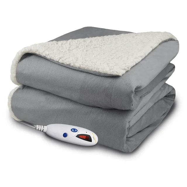 Custom Autumn Winter Super Soft Comfortable Luxurious Heating Plush Blankets Electric Heated Blanket Pad