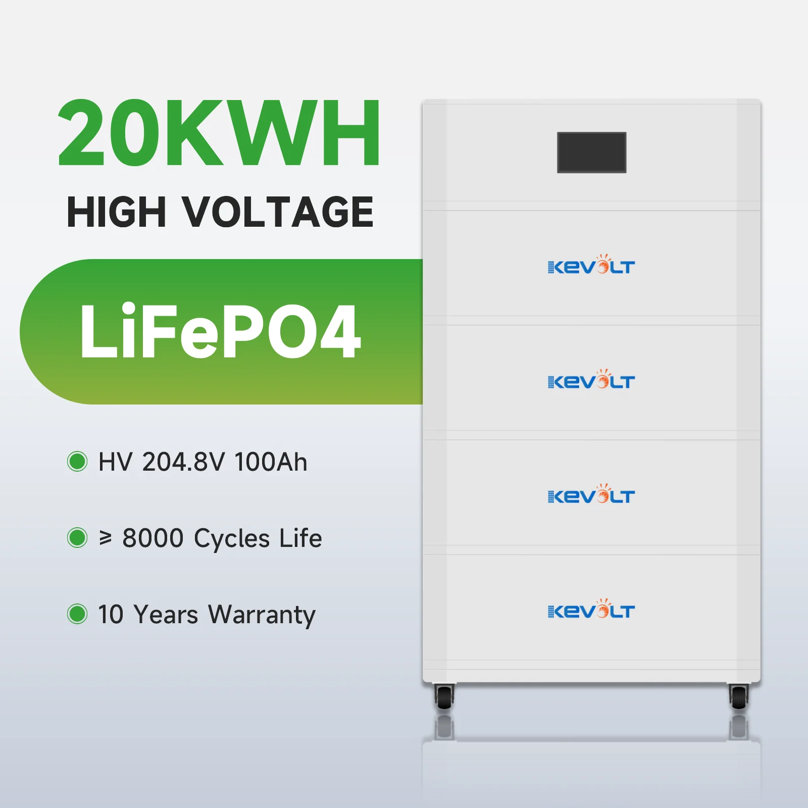 Kevolt активная цена Lifepo4 12 В 200Ah Высокое напряжение Lifepo4 48 В 5 кВт батарея 100kWh энергетическая система