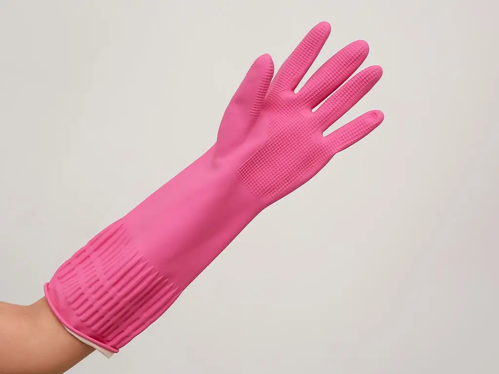 Scotch Brite 3M Anti-Slip Household Gloves, With Genuine 3M Hanger, 39cm Long - Helps Clean Doors, Wash Clothes