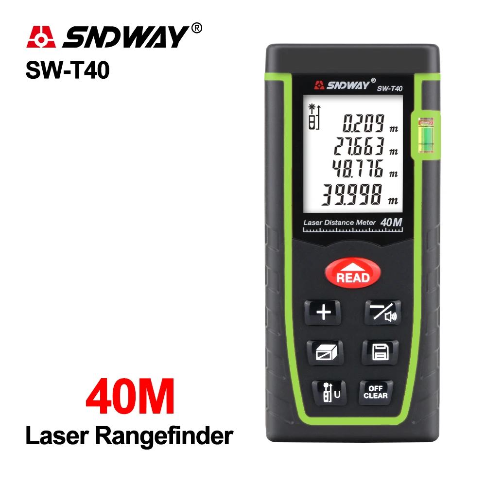 Original SNDWAY Hot sale Handheld Multifunction 40M Infrared laser range finder SW-T40