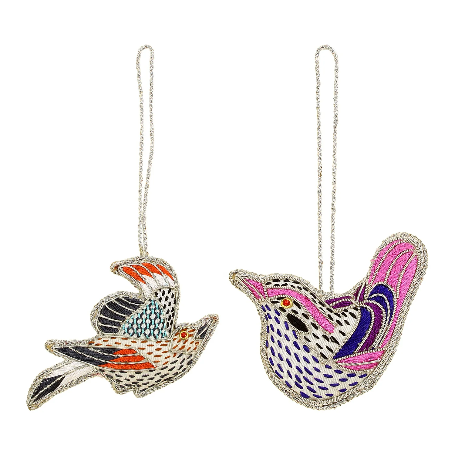 Handmade Embroidered Beaded Velvet satin Christmas Decorations Ornament Santa  Socks  Giraffe Elephant hut Customized Wholesale