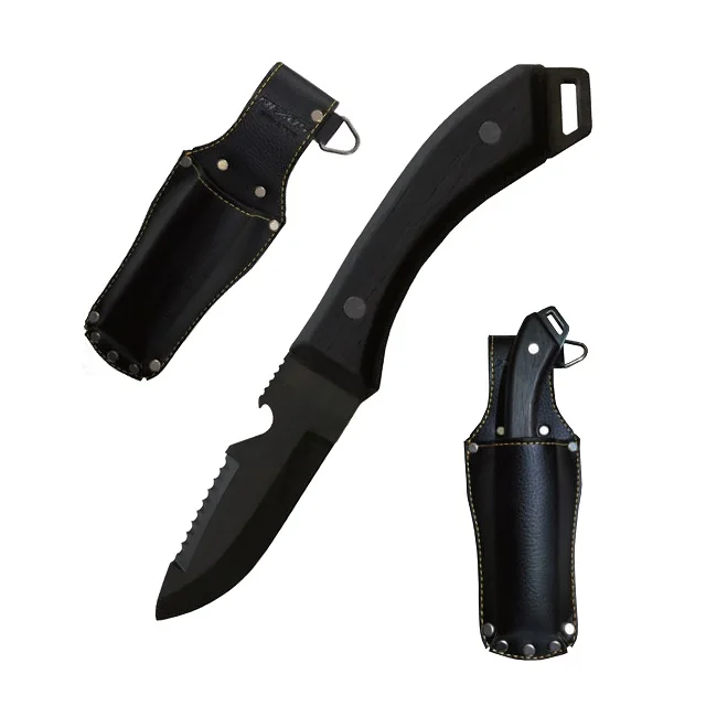Japanese steel straight blade outdoor camping survival knife