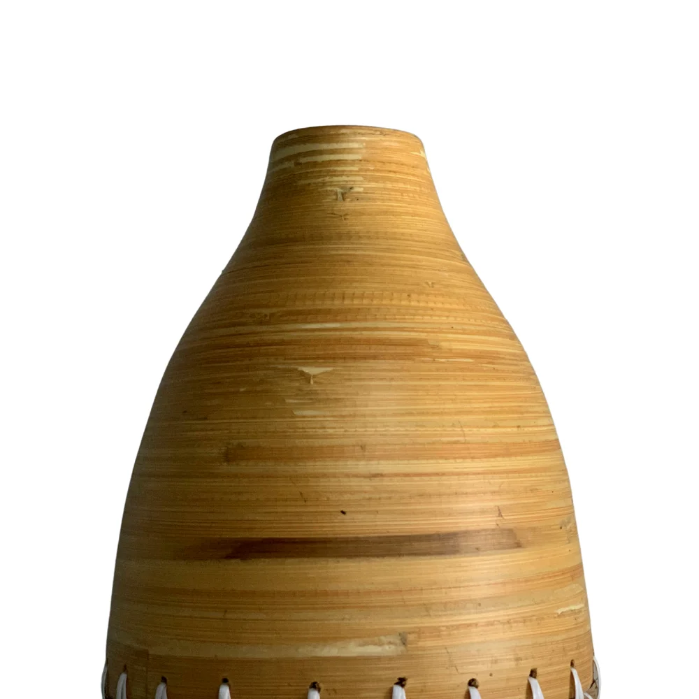 Eco-friendly New Style Bamboo Seagrass Vases Natural Handmade Materials Bamboo Decor Vase Made in Vietnam