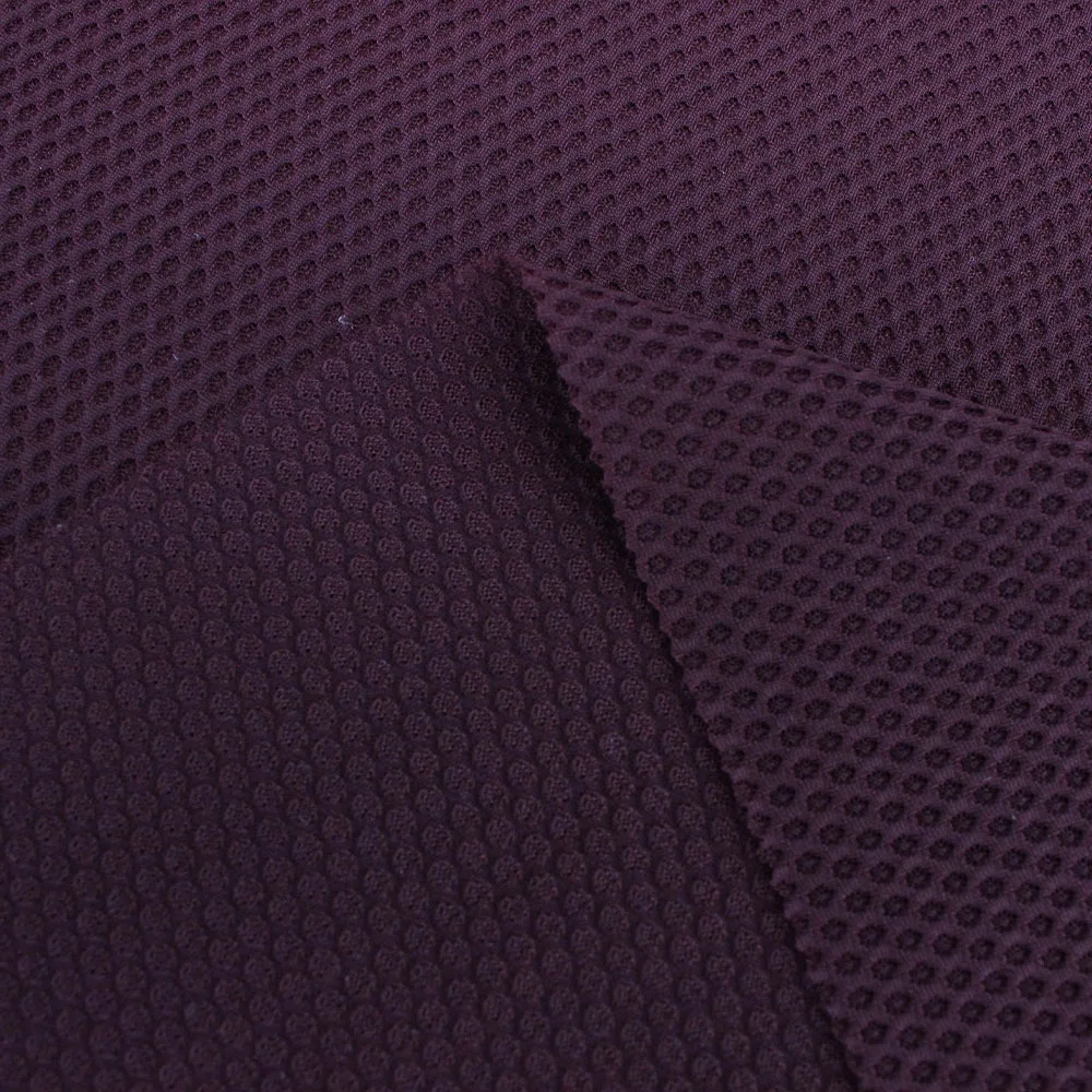 Factory Hot Sales 79% Polyester 21% Spandex Butterfly  Net Mesh Pineapple check Doted Mesh Fabric sport Wear Knitted Fabric