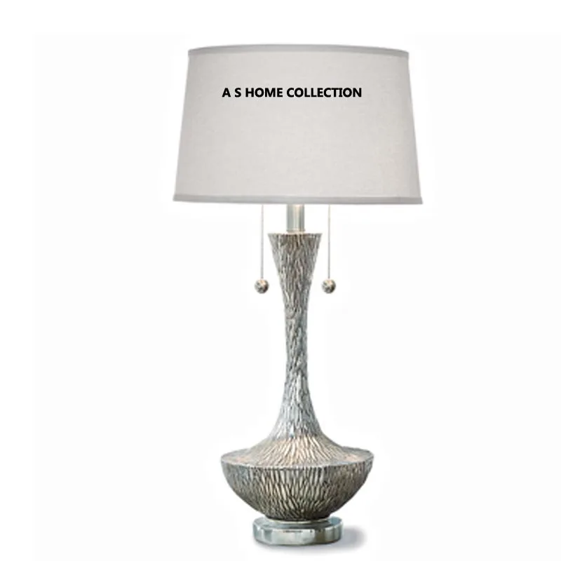 Retro design art decoration home lighting modern fabric lampshade table lamp living room bedside table bedroom lamp