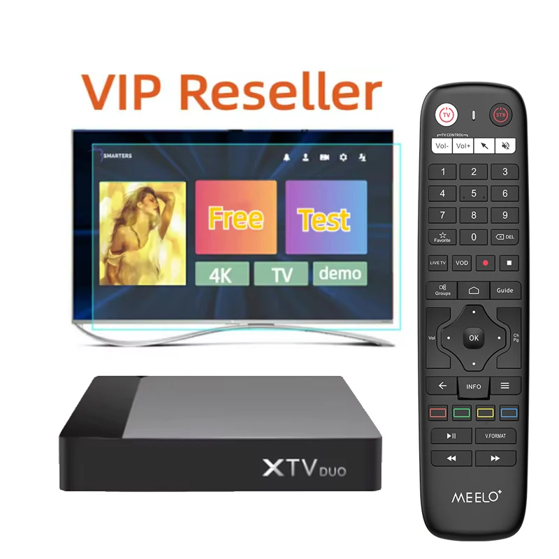 Кристалл Dino IP TV бесплатный тест плюс 4K HDR BOX XTV DUO android 11 Amlogic S905W2 медиа-плеер приставка для Европы