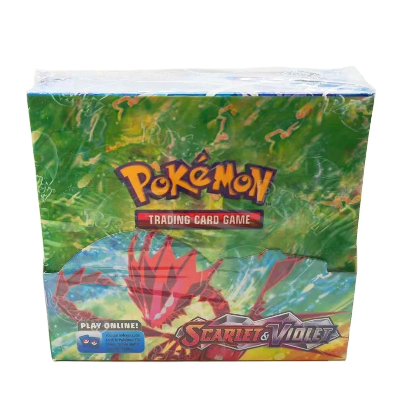 Новейшая модель Pokemond TCG: Scarlet и Purple booster display box с 360 картами в