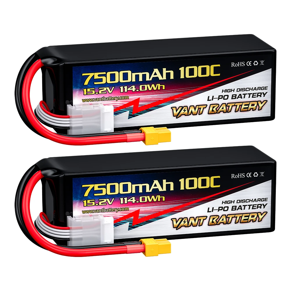 3S 4S 6S drone battery 7500mAh 100C HV 15.2V solid state lipo battery packs for UAV/drone/rc car/boat