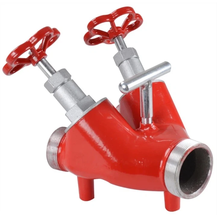 Manufacturer Brass Fire Water Segregator 2.5 Inch 2 Way Fire Fighting Water Divider Price